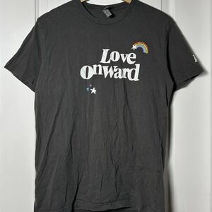 Starbucks Crew LGBTQ+ Pride Love Onward We're So Glad You're Here Gray T-Shirt